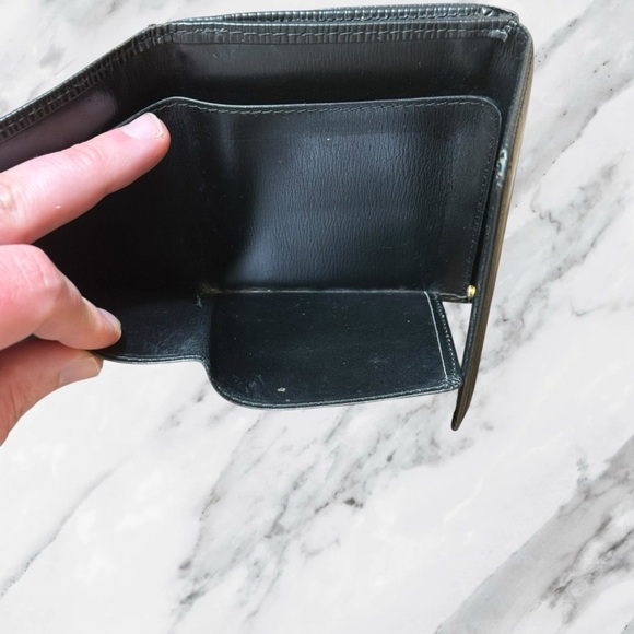 Louis Vuitton Authentic LV Black Epi Leather Compact French Wallet with Dustbag - Picture 12 of 16